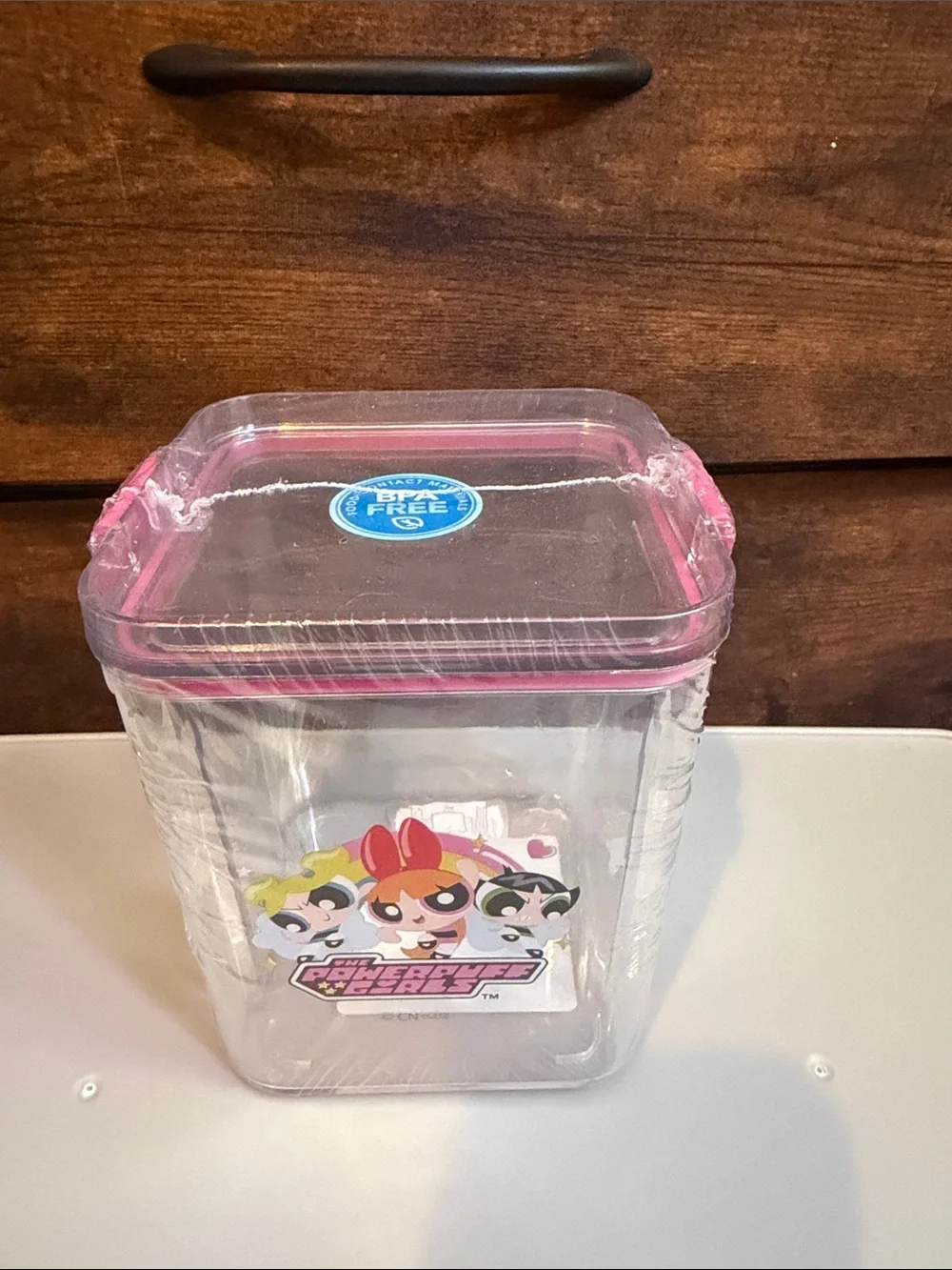 Clear Pink Powerpuff Girls Storage